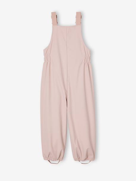Pantalon de pluie avec bretelles fille rose pâle 2 - vertbaudet enfant 