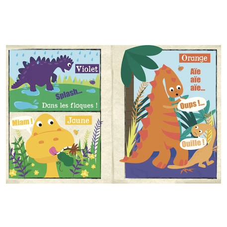 Livre d'éveil - mon petit journal à froisser - les dinosaures Multi-coloured 2 - vertbaudet enfant 