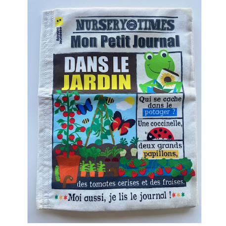 Livre d'éveil - mon petit journal à froisser - dans le jardin Multi-coloured 1 - vertbaudet enfant 