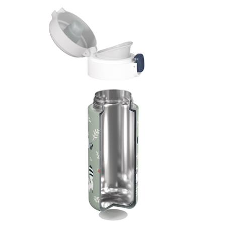 Gourde isotherme à bec verseur 360ml pop Bleu dino+Bleu infinity+Bleu wolf+Cannelle fox+Graphic papercut+Rose birds+Vert natural+Vert raccoon 39 - vertbaudet enfant 