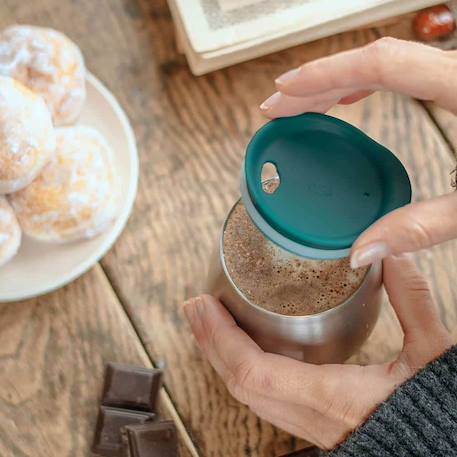 Mug isotherme en inox cosy ginkgo Vert 4 - vertbaudet enfant 