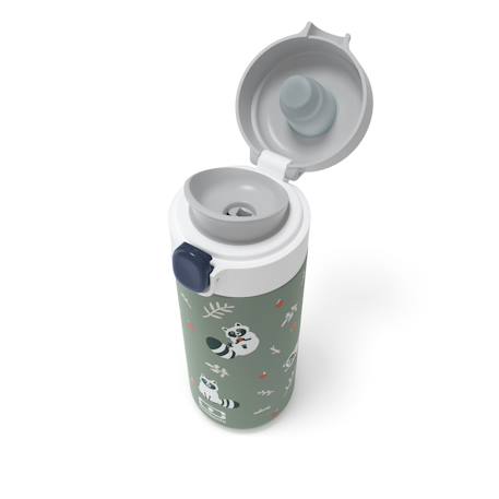Gourde isotherme à bec verseur 360ml pop Bleu dino+Bleu infinity+Bleu wolf+Cannelle fox+Graphic papercut+Rose birds+Vert natural+Vert raccoon 40 - vertbaudet enfant 