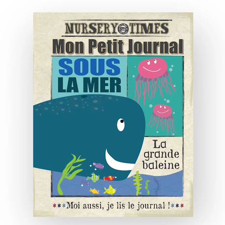 Livre d'éveil - mon petit journal à froisser - sous la mer Multi-coloured 1 - vertbaudet enfant 