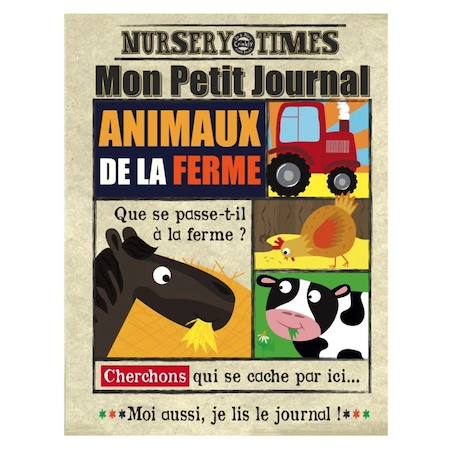 Livre d'éveil - mon petit journal à froisser - la ferme Multi-coloured 1 - vertbaudet enfant 
