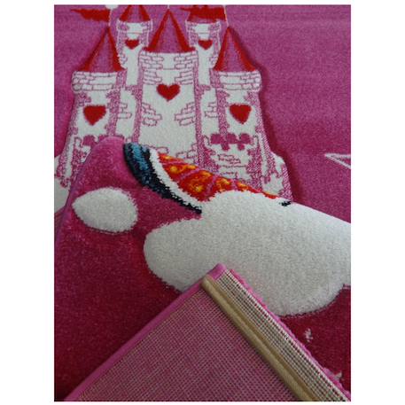Tapis enfant tissé motif licorne Rose 4 - vertbaudet enfant 