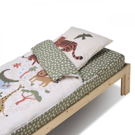 Caradou® parure de lit couette enfant jungle Vert clair 1 - vertbaudet enfant 