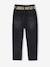 Jean style paperbag et sa ceinture fleurie fille denim brut+denim gris+noir+stone 10 - vertbaudet enfant 