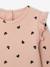 T-shirt en côtes manches volantées bébé fille écru+rose poudré 6 - vertbaudet enfant 