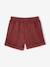 Short en velours poches coeur fille facile à enfiler marine+vieux rose 8 - vertbaudet enfant 