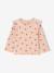 T-shirt en côtes manches volantées bébé fille écru+rose poudré 5 - vertbaudet enfant 