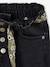 Jean style paperbag et sa ceinture fleurie fille denim brut+denim gris+noir+stone 12 - vertbaudet enfant 
