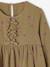 Robe en gaze de coton avec noeuds fantaisie fille écru+olive 7 - vertbaudet enfant 