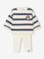 Ensemble bébé sweat-shirt + legging Disney Minnie rayé bleu/écru 1 - vertbaudet enfant 