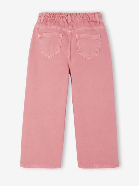 Pantalon fille large couleur pivoine+prune+rose+vert+vert de gris 12 - vertbaudet enfant 