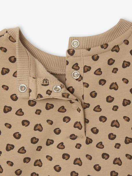 Sweat-shirt imprimé motif léopard taupe 7 - vertbaudet enfant 