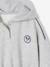 Sweat court à capuche sport fille gris chiné 3 - vertbaudet enfant 