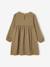 Robe en gaze de coton avec noeuds fantaisie fille écru+olive 6 - vertbaudet enfant 