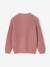 Gilet fille fantaisie en côte perlée blush+écru+vanille 2 - vertbaudet enfant 