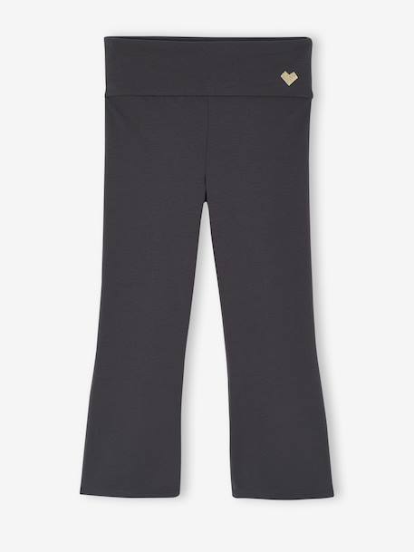 Legging large de danse fille anthracite 1 - vertbaudet enfant 