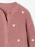 Gilet fille fantaisie en côte perlée blush+écru+vanille 3 - vertbaudet enfant 