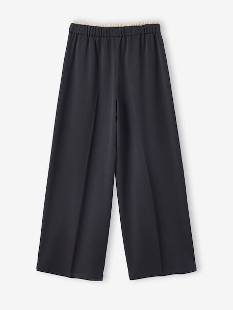 Pantalon large tailleur fille anthracite 4 - vertbaudet enfant 