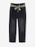 Jean style paperbag et sa ceinture fleurie fille denim brut+denim gris+noir+stone 9 - vertbaudet enfant 
