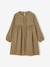 Robe en gaze de coton avec noeuds fantaisie fille écru+olive 5 - vertbaudet enfant 