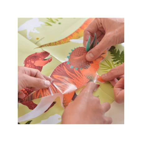 Poster géant 32 stickers dinosaures Multi-coloured 5 - vertbaudet enfant 