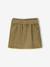Jupe fille velours style paperbag beige doré+bleu grisé+olive+prune 9 - vertbaudet enfant 