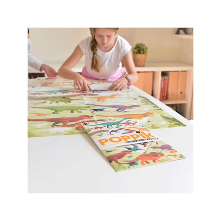 Poster géant 32 stickers dinosaures Multi-coloured 2 - vertbaudet enfant 
