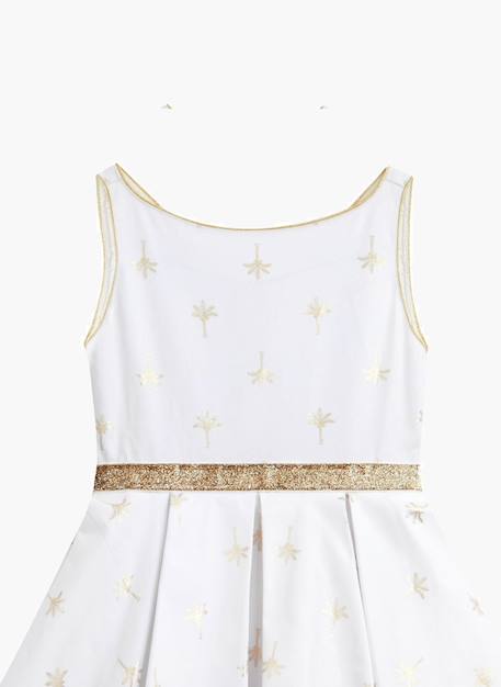 Robe demoiselle d'honneur  et    hepburn Blanc or 4 - vertbaudet enfant 