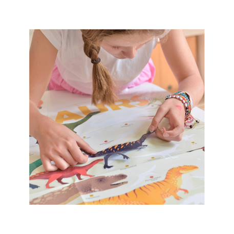 Poster géant 32 stickers dinosaures Multi-coloured 4 - vertbaudet enfant 
