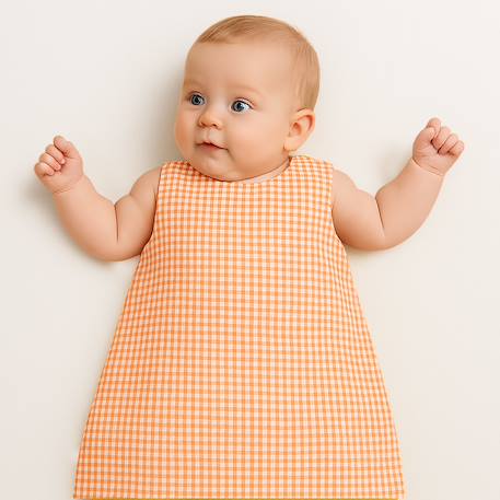 Gigoteuse été en coton bio Fraise+Honey+Rose+Vert+Vichy 26 - vertbaudet enfant 