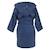 Peignoir enfant coton bio ourson Bleu marine+Lilas 5 - vertbaudet enfant 