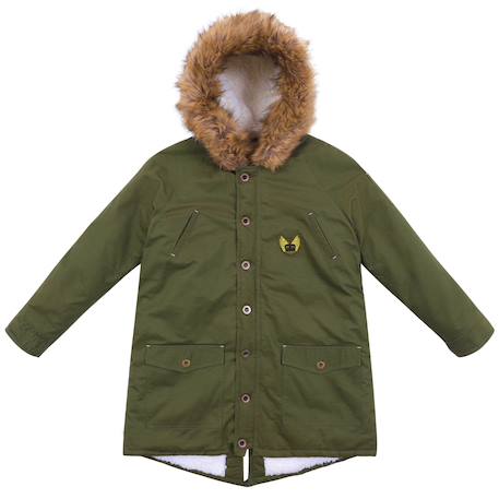 Parka chaude garçon longue à capuche - rock & peace Vert kaki 4 - vertbaudet enfant 