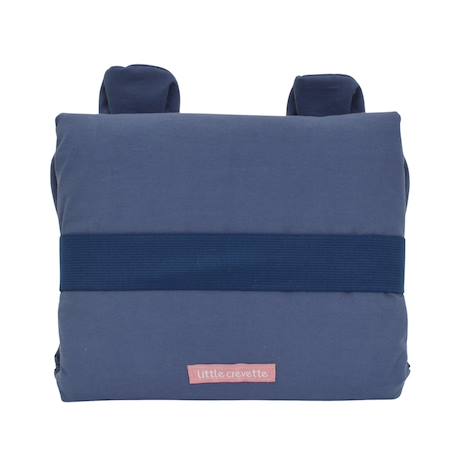 Tapis à langer de voyage coton bio ourson Bleu marine+Bois de rose+Caramel 4 - vertbaudet enfant 