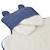 Tapis à langer de voyage coton bio ourson Bleu marine+Bois de rose+Caramel 6 - vertbaudet enfant 