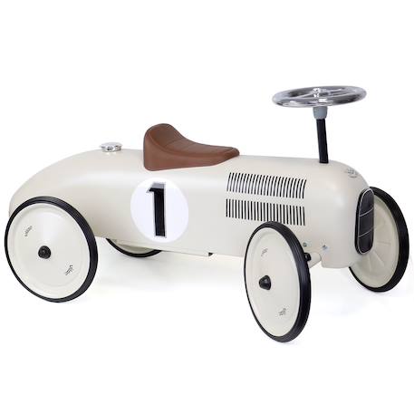 Porteur voiture vintage en métal Blanc 3 - vertbaudet enfant 