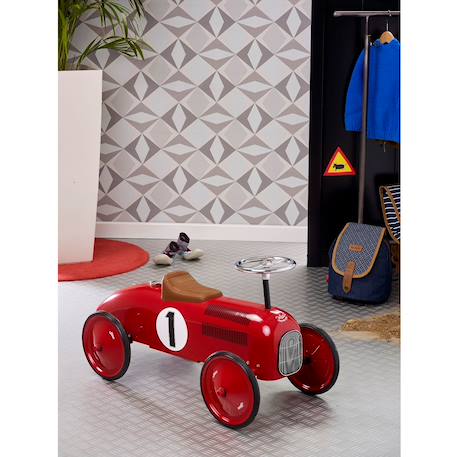 Porteur voiture vintage Bleu+Bleu clair+Bleu nuit+Bleu police+Noir+Orange+Rouge+Rouge et blanc crème+Rouge vif+Vert+Vert sauge+Violet 39 - vertbaudet enfant 