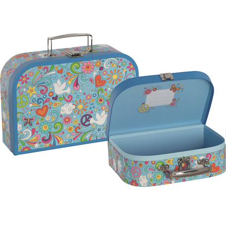 Set de 2 valisettes peace and love Bleu 1 - vertbaudet enfant 