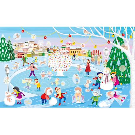 400 autocollants c'est noël Bleu 2 - vertbaudet enfant 