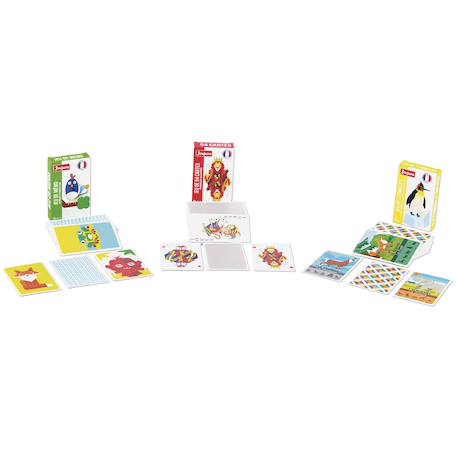 Coffret 3 jeux de cartes Blanc 3 - vertbaudet enfant 