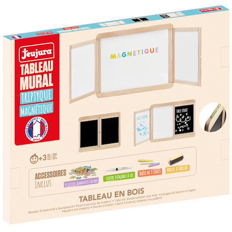 Tableau mural triptyque magnétique Beige 3 - vertbaudet enfant 
