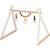 Portique d'activités en bois arc-en-ciel Blanc 1 - vertbaudet enfant 