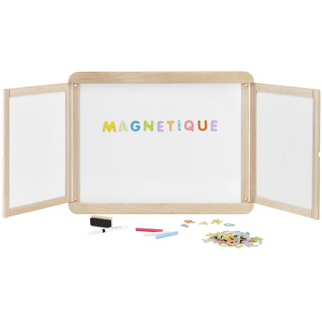 Tableau mural triptyque magnétique Beige 1 - vertbaudet enfant 