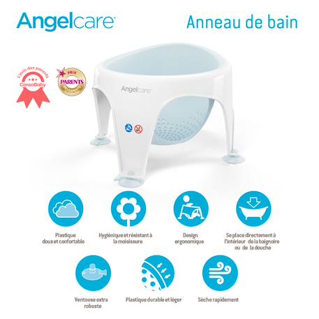 Siège de bain Rose clair, blanc 6 - vertbaudet enfant 