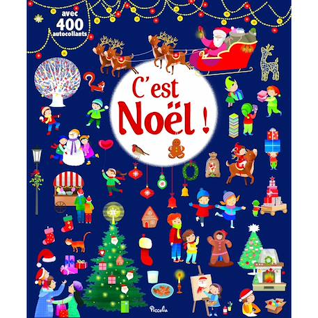 400 autocollants c'est noël Bleu 1 - vertbaudet enfant 