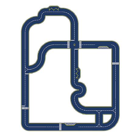 Circuit réversible avec 2 voitures Noir 5 - vertbaudet enfant 