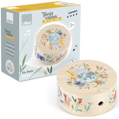 Tambour animaux du monde sarah betz Beige 6 - vertbaudet enfant 