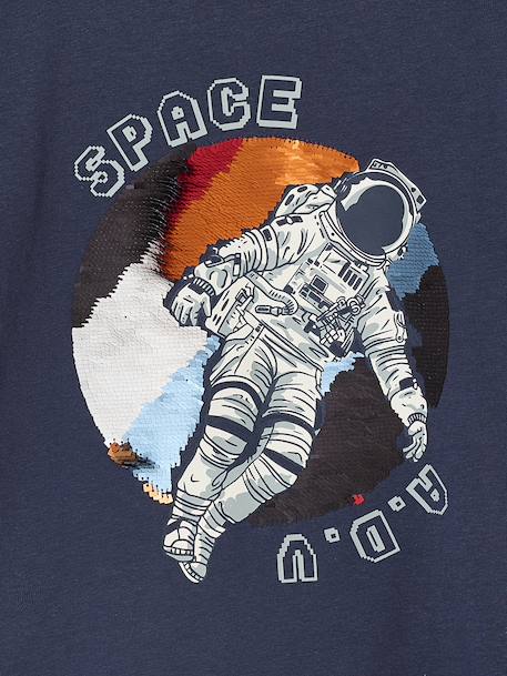 T-shirt garçon manches longues sequins réversibles marine 5 - vertbaudet enfant 